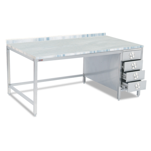 WORKBENCH WITH MARBLE TOP (Block Drawer)